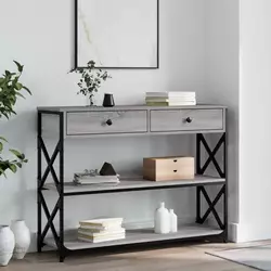 Konzolni stol boja hrasta sonome 100x28x75 cm konstruirano drvo