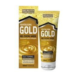Beauty Formulas Gold Revitalizing Gel Maska za lice, 100 ml