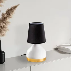 Opviq Stona lampa 8021, 17x17x33 cm, IP20, Crno-bela