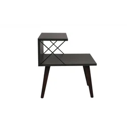 Hanah Home Cross Anthracite Komoda, Crna