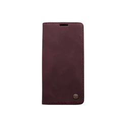 Maska za telefon LEATHER RETRO FLIP za Samsung S21 FE/G990B, Bordo