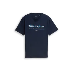 Tom Tailor Muška majica 1050136, Okrugli izrez, Teget
