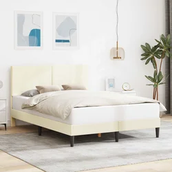 Krevetna konstrukcija Krem 140 x 200 cm Kordura tekstil