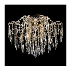 LED kristalno plafonsko svetlo 4xE27/60W/230V + 4xLED/3W