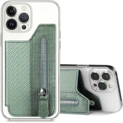 Kožni Card Holder za telefon, Zeleni