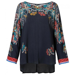 Desigual ženska bluza Blus Emma S tamno plava