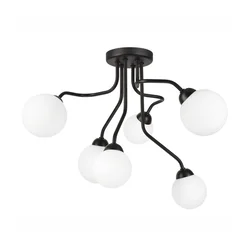 Plafonski luster HOLLY 6xG9/5W/230V crna