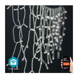 Nedis WIFILXC03W400 - LED božićna zavesa 400xLED/8 funkcija 11m IP65 Wi-Fi Tuya