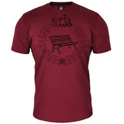 Muška majica kratkih rukava Bleja, Bordo