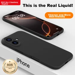 Divi Maska za mobilni telefon iPhone 16, Crna