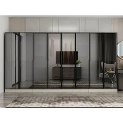 Hanah Home ormar sa reflektujućim staklom Nisa 20664, 360 cm, peščar