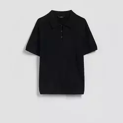 Reserved - Polo džemper s visokim sadržajem pamuka