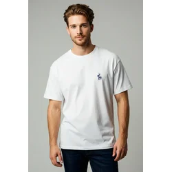 Trendyol Muška majica Tmnss24Ts00056, Bela