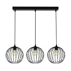 Luster na sajli MATT 3xE27/60W/230V