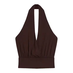 Bershka Top čokolada