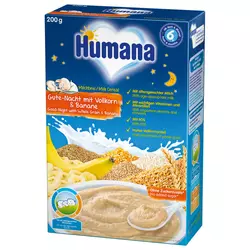 Humana ml. ins. kaša za l. noć žit. i banana 200g,