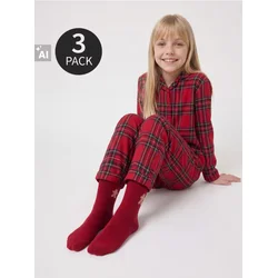 Sinsay - Božićne pamučne čarape 3 pack - maroon