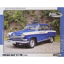 RETRO-AUTA Puzzle št. 51 Volha GAZ 21 VB (1966) 40 kosov
