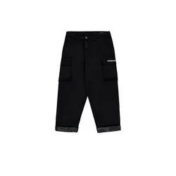 ALPHA INDUSTRIES Kargo hlače črna/bela