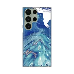 Silikonska maska za Samsung S918B Galaxy S23 Ultra Blue Marble Print plava