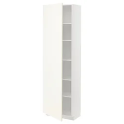 METOD Visoki element s policama, bela/Vallstena bela, 60x37x200 cm