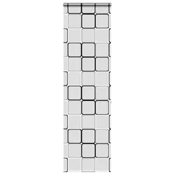 Rolo zavjesa za tuš s kazetom 80x240 cm širina tkanine 76 cm