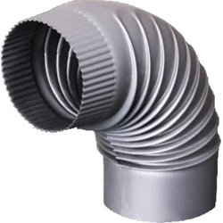 Dimno koleno fi 80mm farbano sivo Žemini