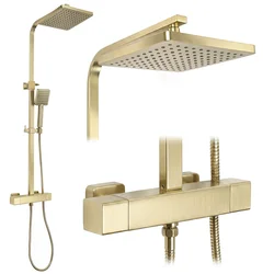 Komplet za prhanje Rea Atrium Brush Gold