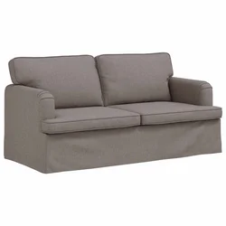 Vidaxl Kavč Taupe 162 x 80 x 85 cm blago