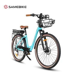 Samebike Električni bicikl RS-A07, 28, Svetloplavi
