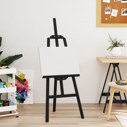 Štafelaj crni 53,5 x 95 x 127 cm od masivne borovine