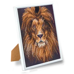 Crystal Art Slika v okvirju, Lion