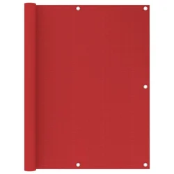 Balkonski zastor crveni 120 x 400 cm HDPE