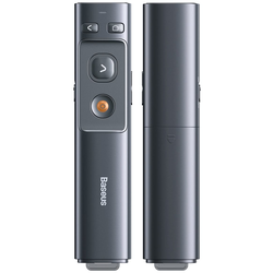 Baseus Orange Dot Multifunctionale remote control for presentation, with a laser pointer - gray