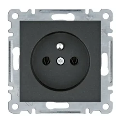Lumina vtičnica z ozemljitvijo 16A/250VAC črna WL1023