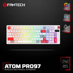 Tastatura mehanička Gaming Fantech MK918 RGB Atom PRO97 Wireless bela (Blue switch)