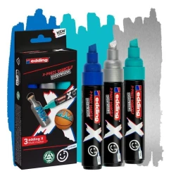 SET X MARKER 2-10 MM OCEAN PK3 EDDING 6900