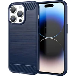 Futrola Carbon Shield TPU za Apple iPhone 14 Pro - Plava KP38129