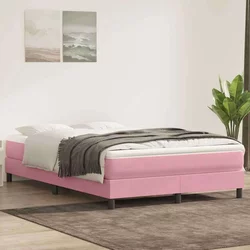 Box Spring krevet bez madracem ružičasti 160x220 cm baršun