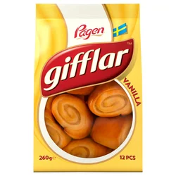 GIFFLAR Rolnice od testa, punjenje s ukusom vanile, 260 g