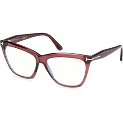 Tom Ford Ženski okvir za dioptrijske naočare Blue Block 0FT6064-B 7156, Bordo