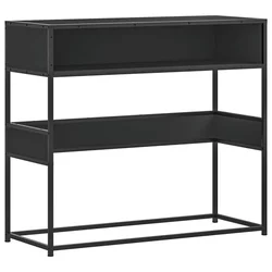 konzolni stol crni 90x35x80 cm konstruirano drvo