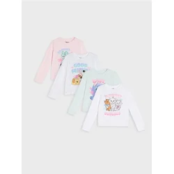 Sinsay - Pamučna majica sa printom 4 pack Disney - šareno