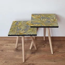 Hanah Home Set klub stočića 2Shp237, 2 komada, Sivi