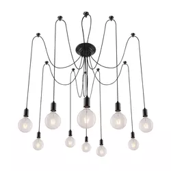 Rabalux Caspar Visilica 10x60W,mat crna Industrijska rasveta