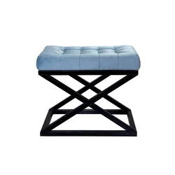 Atelier del Sofa Tabure 50x42x40cm, Crno-Tirkizno