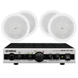 Komplet: Yamaha Compact MA2030 ojačevalnik + 4. kom. LD Systems Contractor CICS 52 100 V Instalacijski vgradni zvočnik - Yamaha