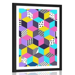 Plakat s paspartujem barvni vzorec - 20x30 no frame
