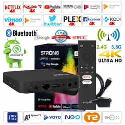 Android box 4K UHD Strong LEAP S1 Amlogic S905X2 , Kodi 19+, HDR10, H.265/HEVC, USB 3.0, Wifi 5, LAN, 2/8GB Android 10