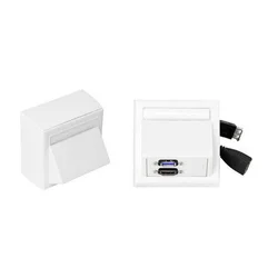 Vivolink WI221261 HDMI + USB A vtičnica bela